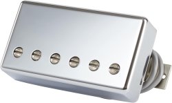 Gibson 498T Hot Alnico Treble Bridge Pickup / CROME Cover / 4 Conductor Humbucke