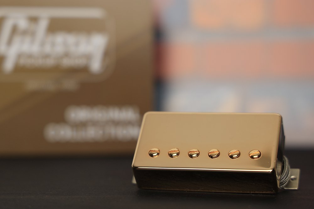 Image 0 of Gibson 57 Classic Humbucker Pickup - Gold Cover / Alnico II