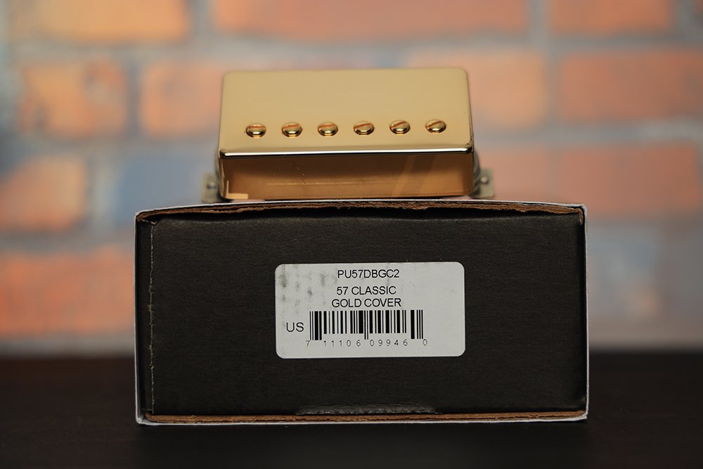 Image 1 of Gibson 57 Classic Humbucker Pickup - Gold Cover / Alnico II