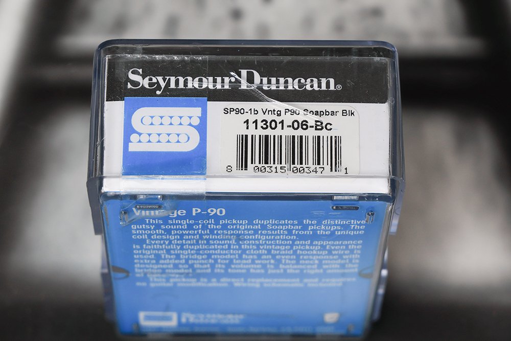 Image 1 of Seymour Duncan Antiquity P90 Soapbar Bridge Pickup - Black
