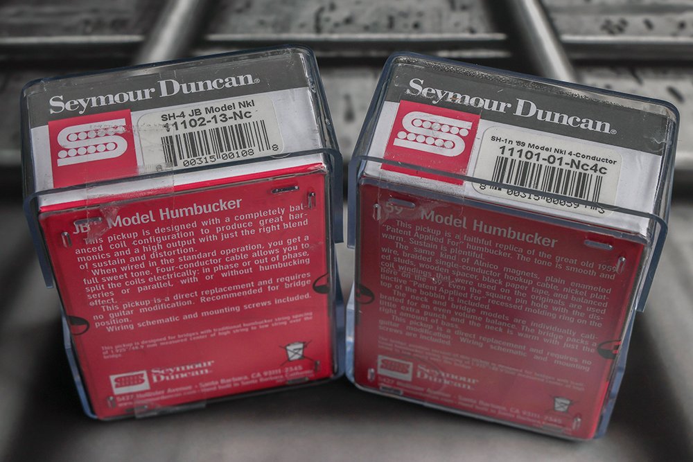 Image 2 of Seymour Duncan SH-4 JB Bridge & SH-1N 59 Neck 4 Conductor NICKEL Pickup Set