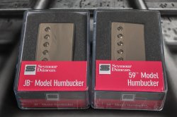 Seymour Duncan SH-4 JB Bridge & SH-1N 59 Neck 4 Conductor NICKEL Pickup Set