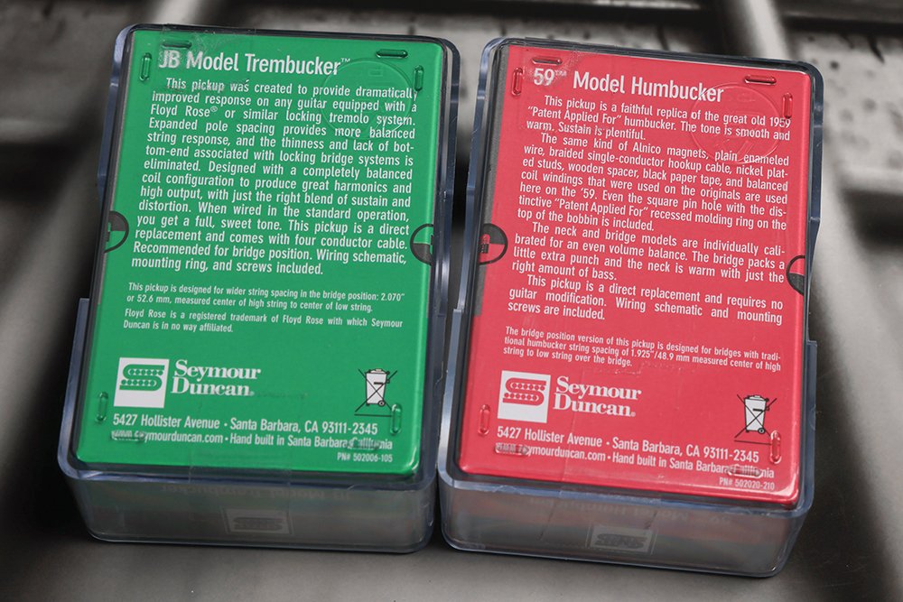 Image 1 of Seymour Duncan TB-4 JB Trembucker & SH-1N 59 ZEBRA 4 Conductor Pickup Set