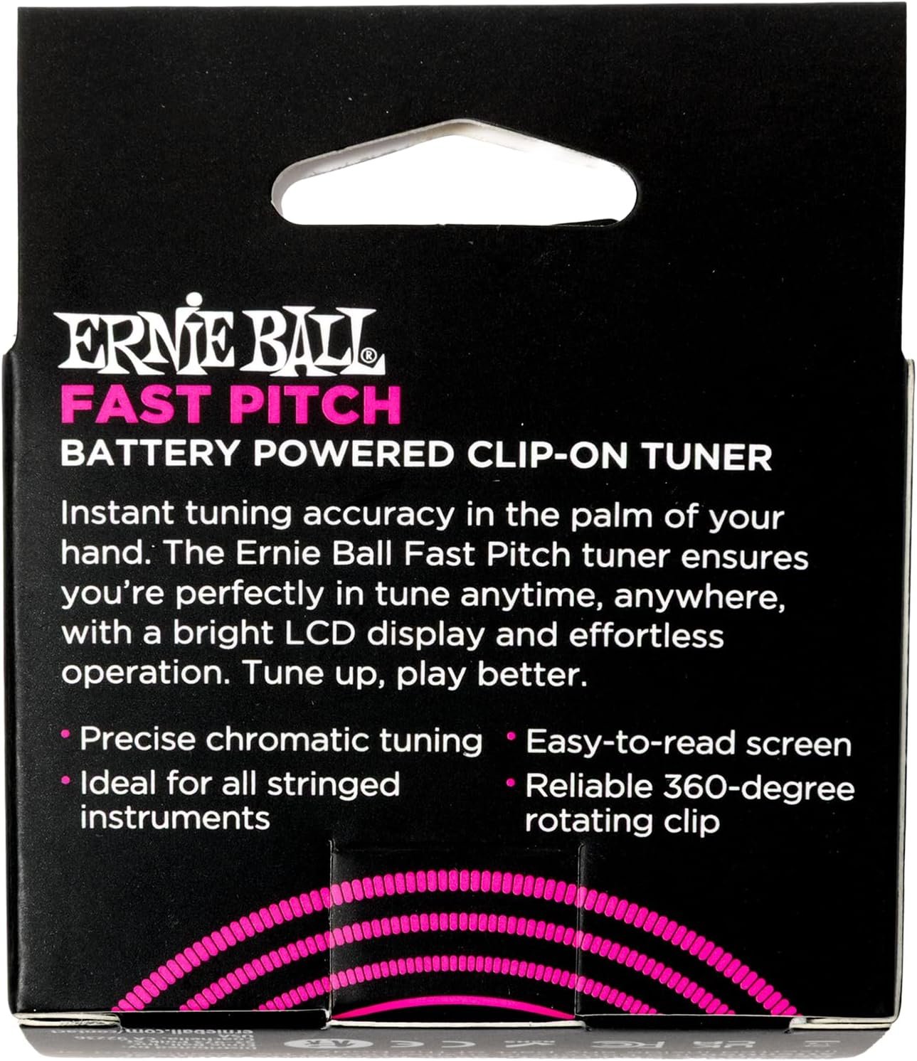 Image 4 of Ernie Ball PO90644 Fast Pitch Clip-On Tuner