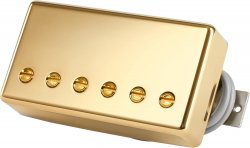 Gibson 498T Hot Alnico Treble Bridge Pickup / Gold Cover / 4 Conductor Humbucker