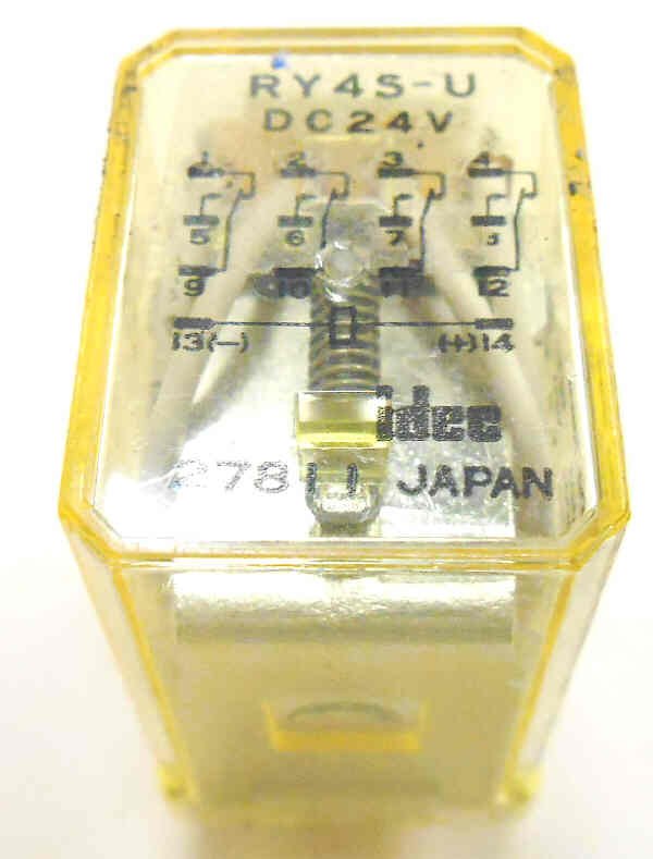 IDEC 4PDT ICE CUBE RELAY, 24 VDC, IDEC RY42SUDC24
