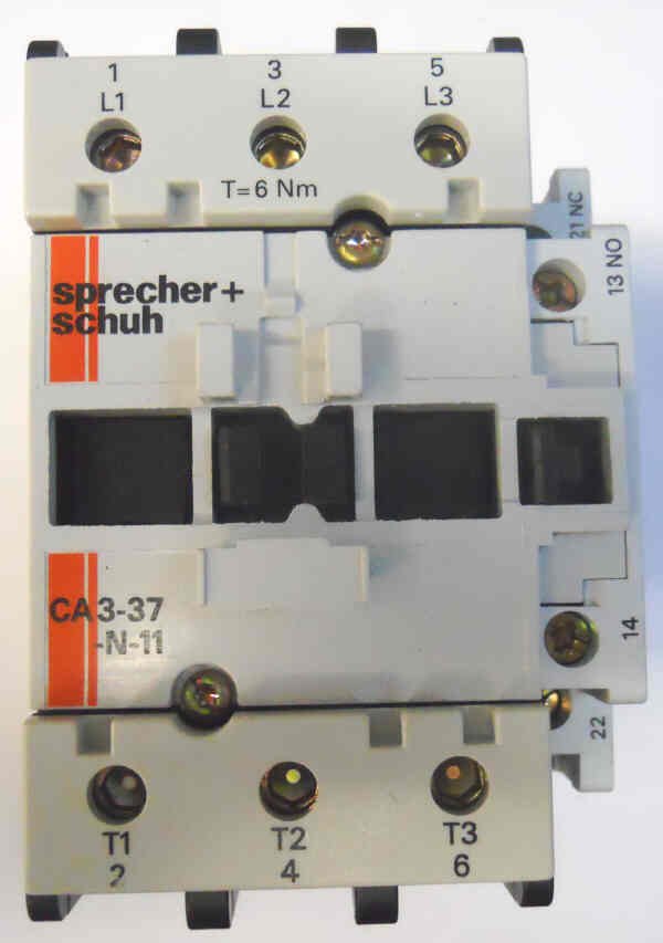 Details about   Sprecher & Schuh CA3-37-N-11 Contactor with 120 Volt Coil 
