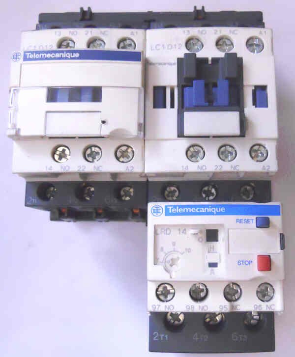 Clínica Drástico Bigote CONTACTOR, TELEMECANIQUE LC1D12 (2) WITH LRD14 OVERLOAD 110 VAC COIL