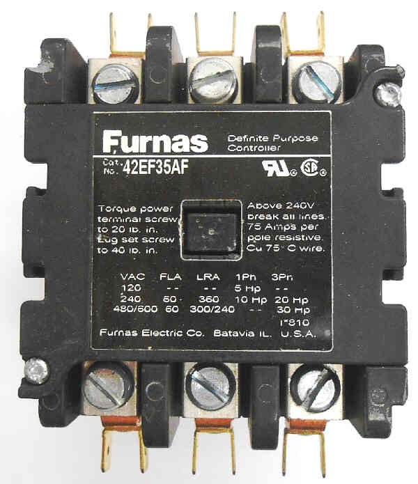Furnas 42BF35A2AZP Contactor With A 220/240 Volt Coil 