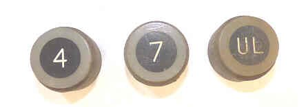 BUTTON, 1 1/8" X 1/4"" TOP, 1 1/4" X 3/4" BASE VINTAGE