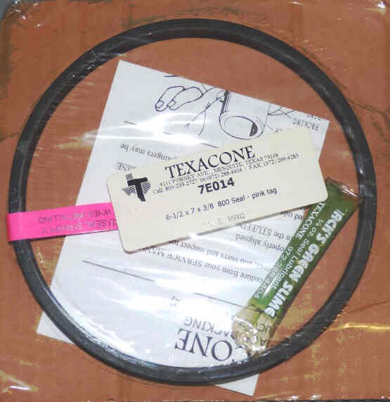 SEAL, 6 1/2" X 7" X 3/8" TYPE 800, PINK TAG TEXACONE # 7E014