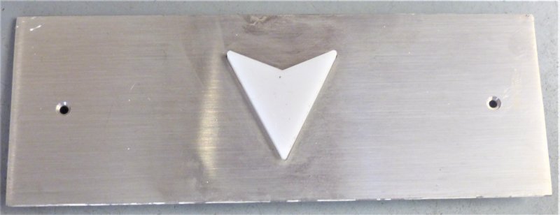 LANTERN, HALL, FACEPLATE & ARROW, HORIZONTAL, STAINLESS STEEL
