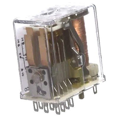 RELAY, 6PDT, 48VDC, 2A, PLUG IN POTTER BRUMFIELD # R10-E1-Y6-V1.5K 