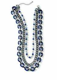 WAYFARER Retired lia sophia necklace - Navy (m)