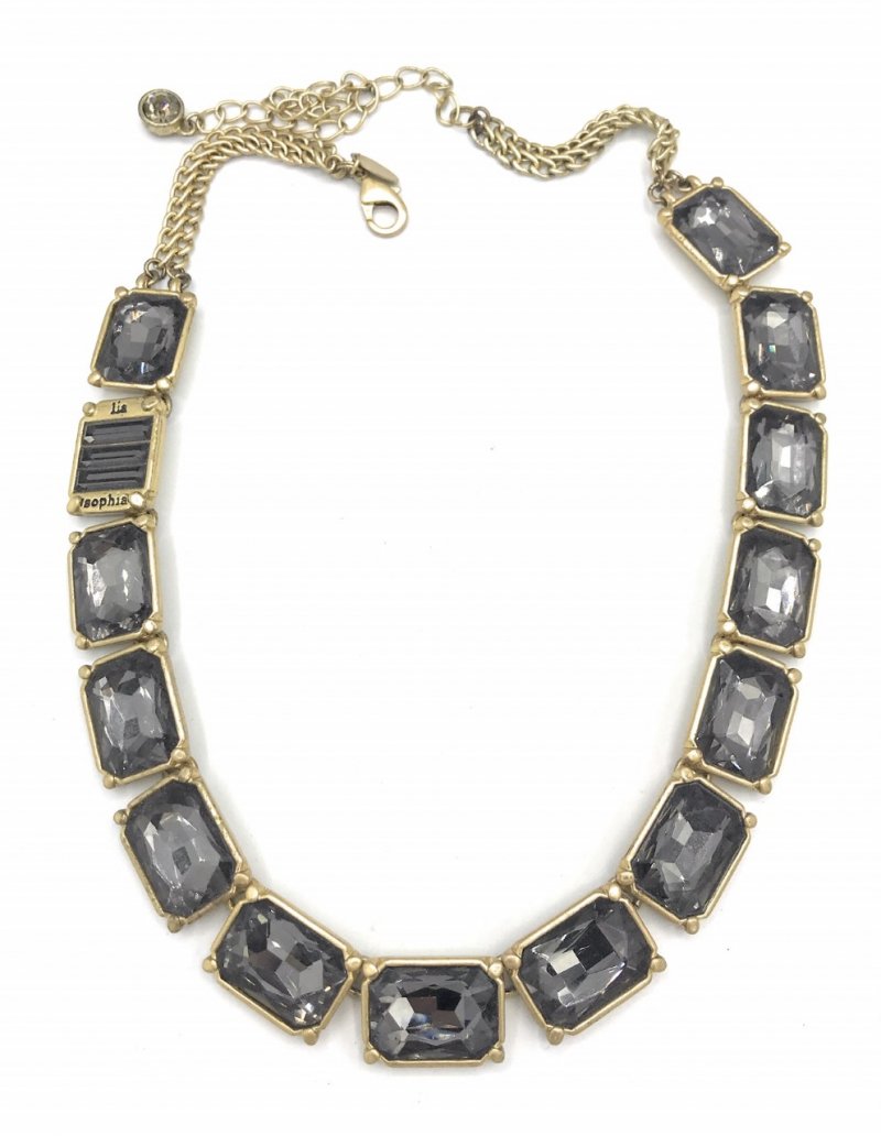VERSAILLES Retired lia sophia necklace- Black