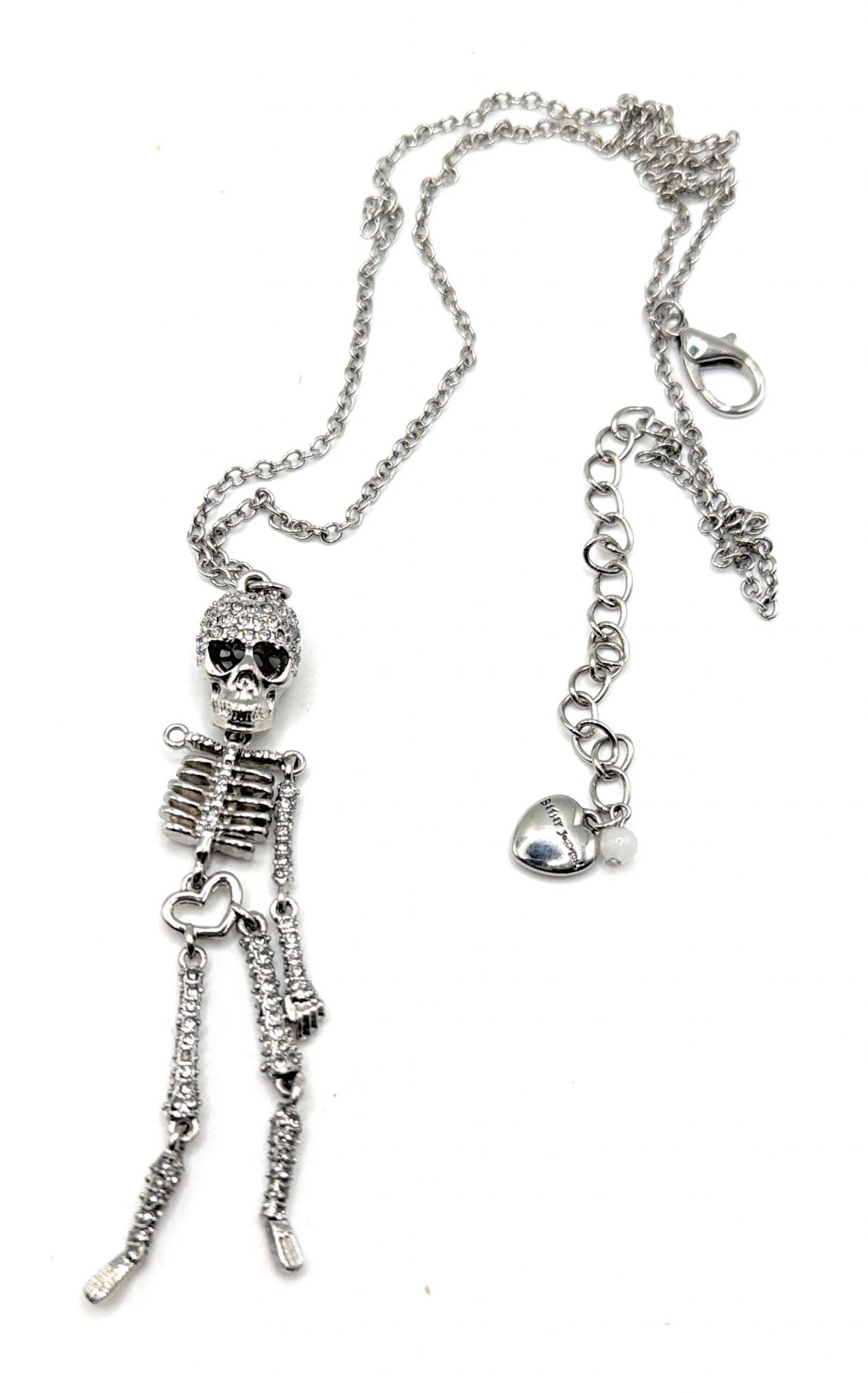 Betsey Johnson Skeleton Necklace -( R30) 4057