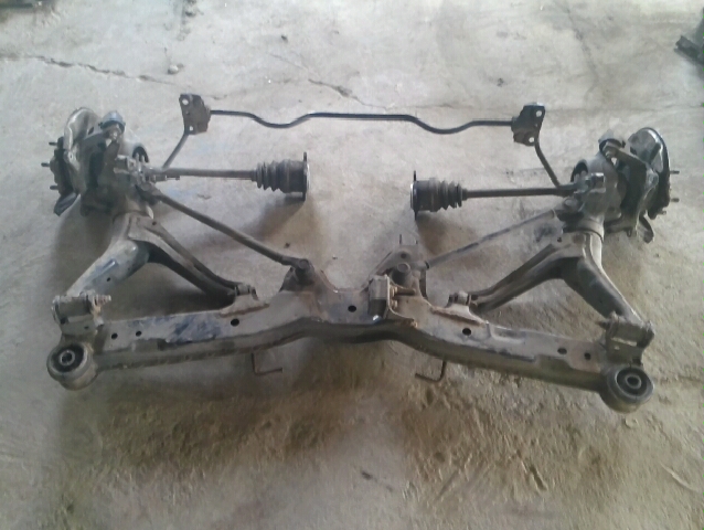 rear sub frame with axles  