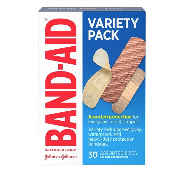 Image 0 of Band-Aid Variety Pack Assorted Adhesive Bandages 30 Ct.