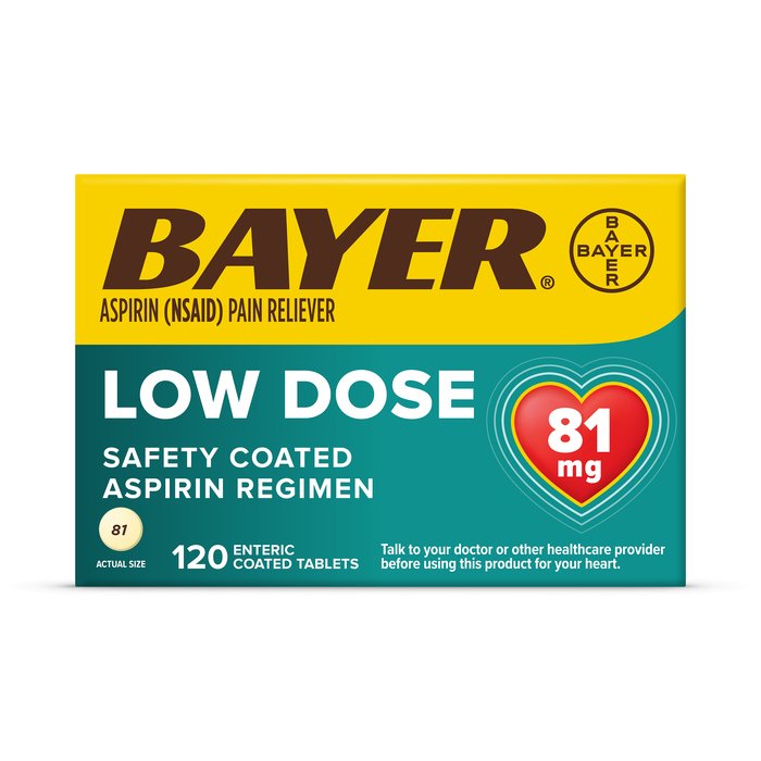 Image 0 of Bayer Aspirin Regimen 81 Mg Low Dose Tablets 120