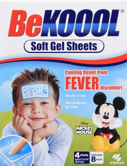 Be Koool Kids Gel Sheet 4 Ct