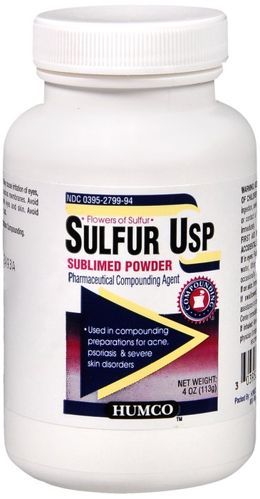 Image 0 of Sulfur Sublimed Powder 4 Oz By Humco