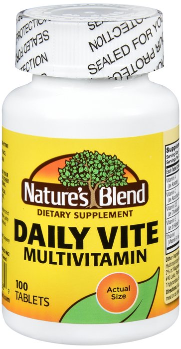 Natures Blend Daily Vite 100% 100 Tablet