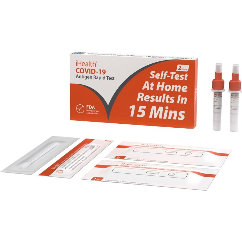 Image 1 of I-Health Covid-19 Antigen Rapid Test 2 Pack 